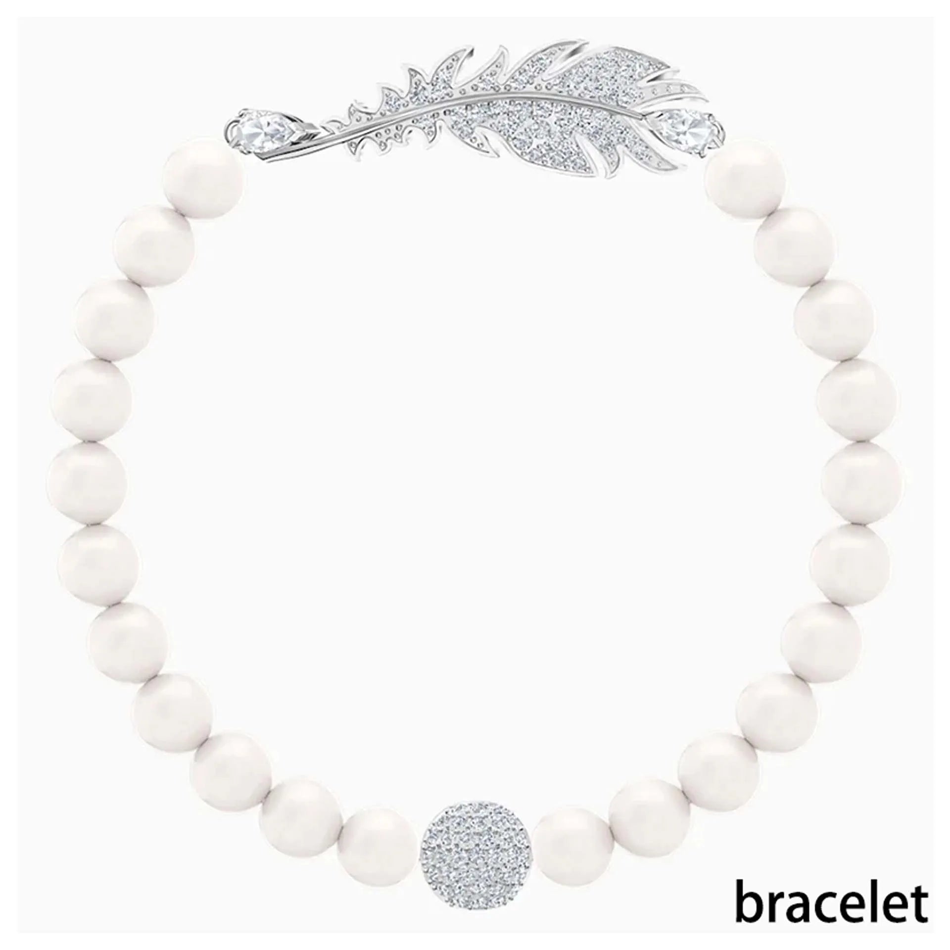 2025 New Fashion Women's Simple Round Ball Bracelet Austrian Crystal Small Pearl Invisible Magnetic Clasp Bracelet Romantic Gift