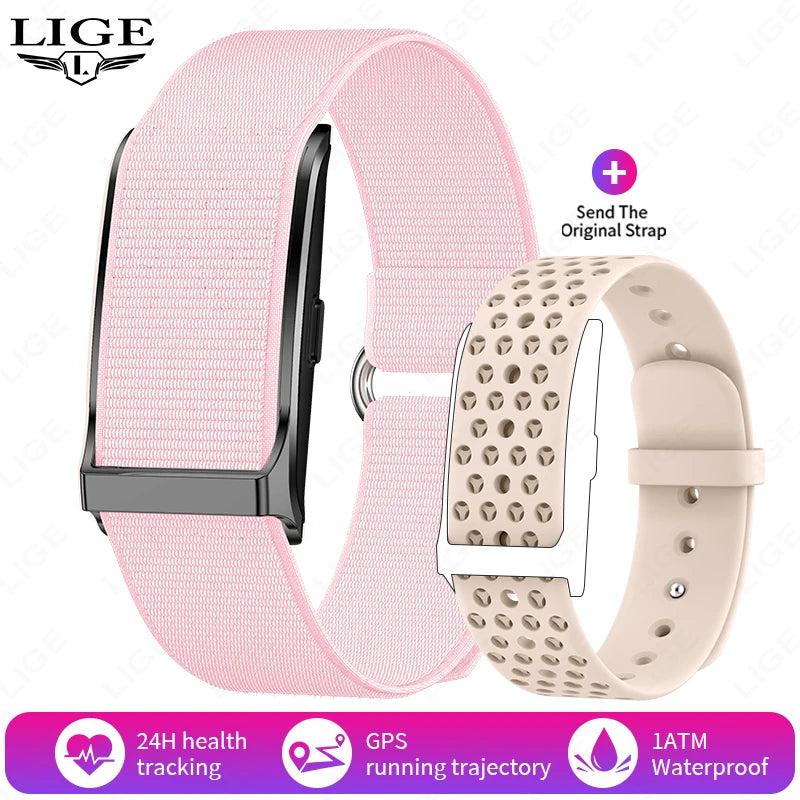 LIGE Smart Watch Men Sports Smart Bracelet Fitness Band Heart Rate Blood Pressure Monitor Waterproof Multifunction Watches Women
