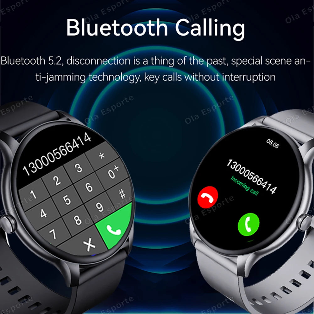 New Smart Watch 2025 Men Women Full Touch Screen Sport Fitness Watch IP67 Waterproof Bluetooth Call For Android IOS Smartwatch