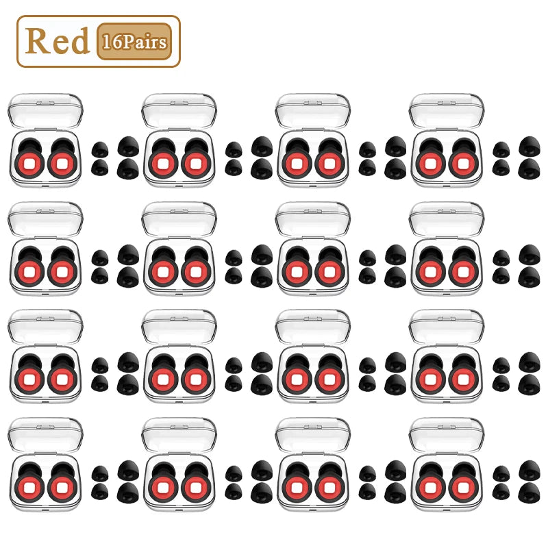 1-16Pairs Sleep Soundproof Earplugs Motorcycle Noise Reduction Earplugs Anti-noise Mute Earplugs Motorcycle Equipment