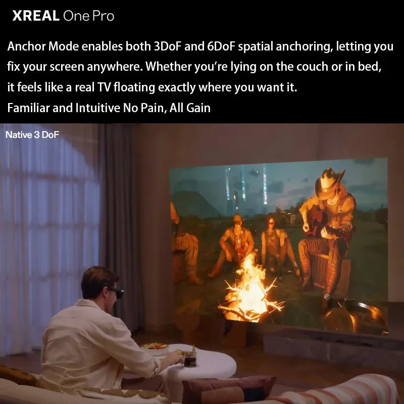 Xreal One Pro Ar NEW Glasses Set BigHD Screen Follow Mode 3Ms M2P Latency Easy Setting Immersive Experience Video Game Movies