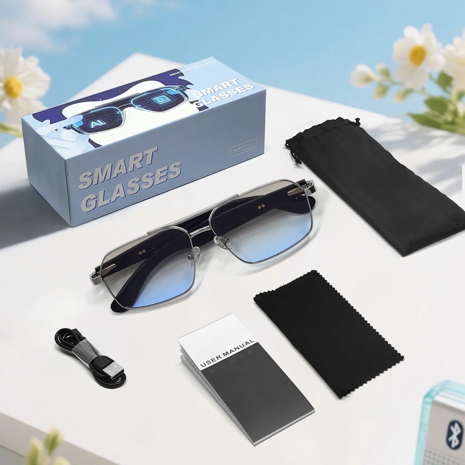 GT-31 smart glasses specifications Translation Sunglasses Voice Remote Control Music Eyewear Waterproof Eyeglasses