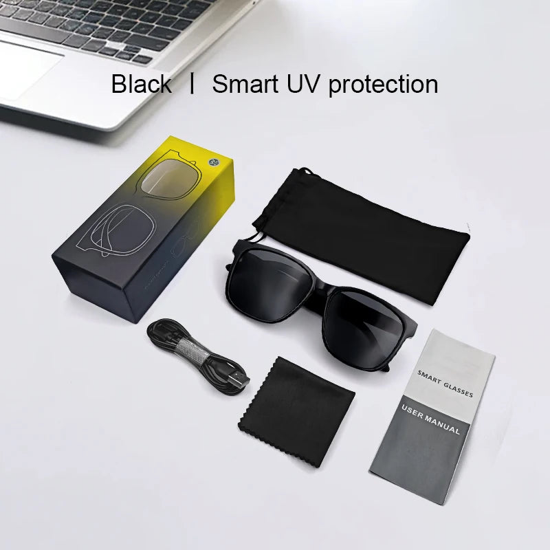 Smart Glasses Anti-blue Light Make Receive Calls Music Calling Noise Reduction UV400 Protection BT TWS Glasses Sports Women Gift