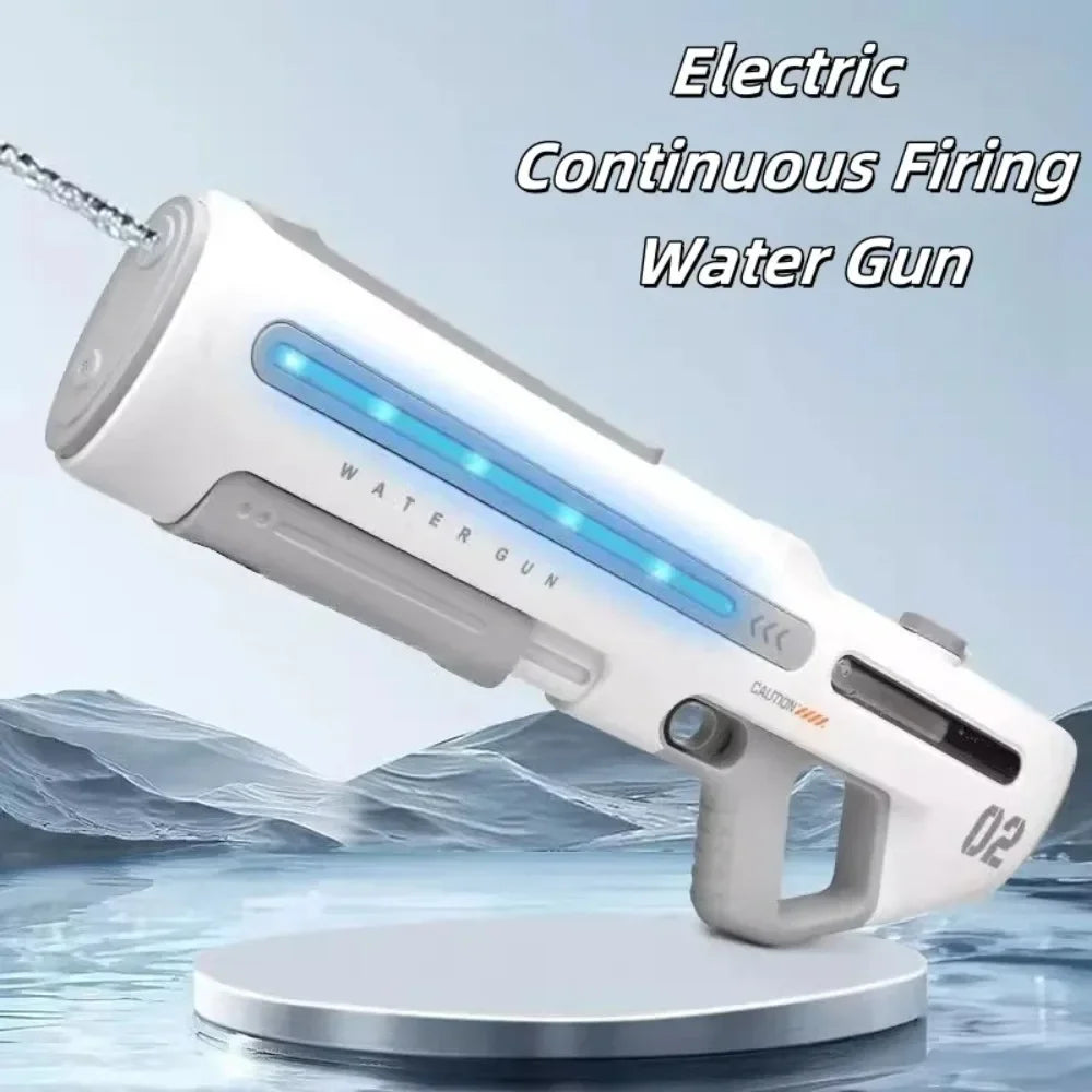 Powerful Electric Water Gun Toys Continuous Shooting Water Absorption Gun Toy Outdoor Pool Summer Toy for Kids Adult Gift
