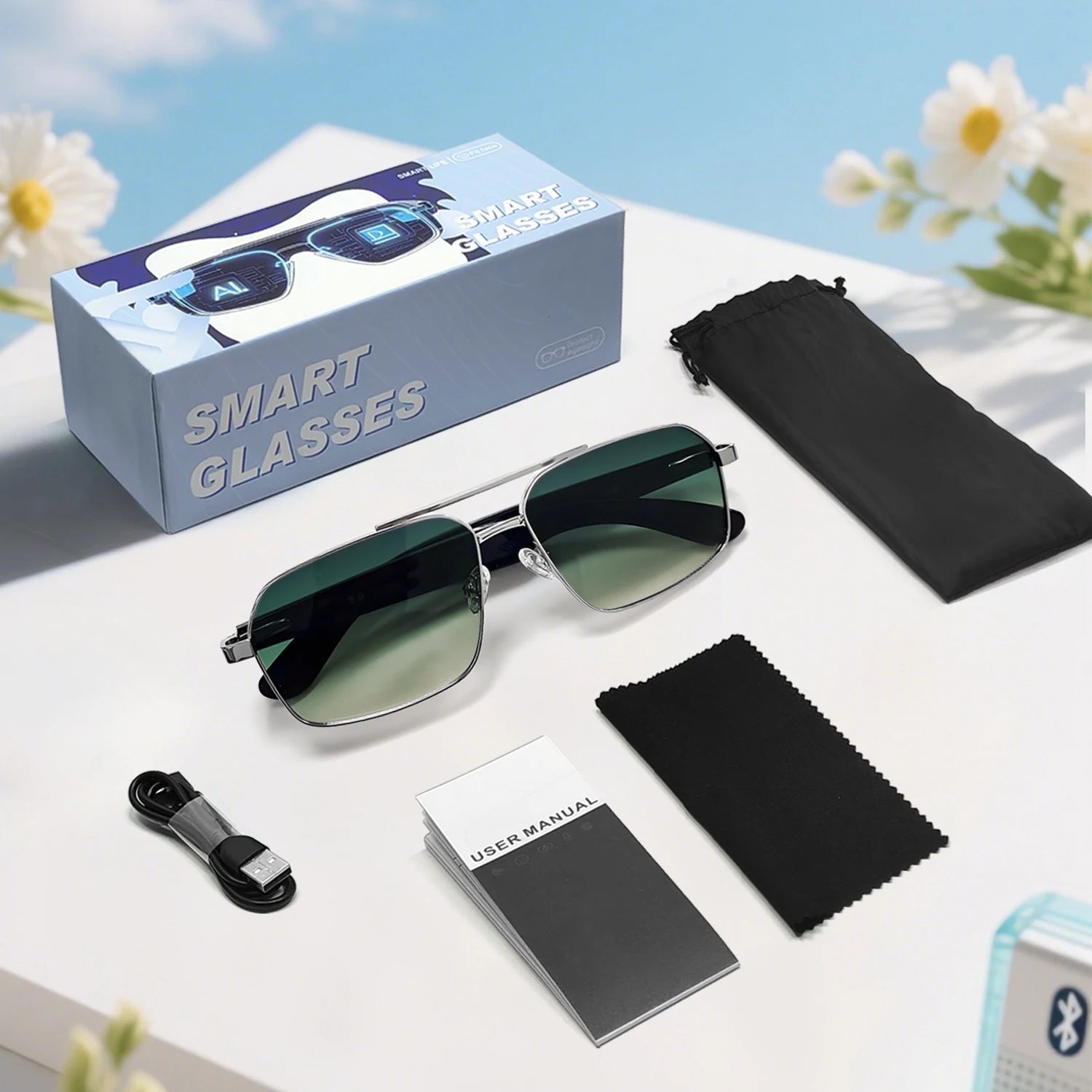 GT-31 smart glasses specifications Translation Sunglasses Voice Remote Control Music Eyewear Waterproof Eyeglasses