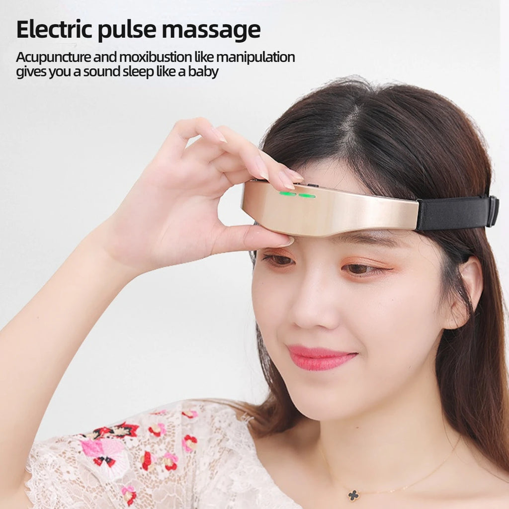 Electric Head Massager Headache and Migraine Relief Brain Stimulator Therapy Machine Migraine Insomnia Release Relax Sleep Care