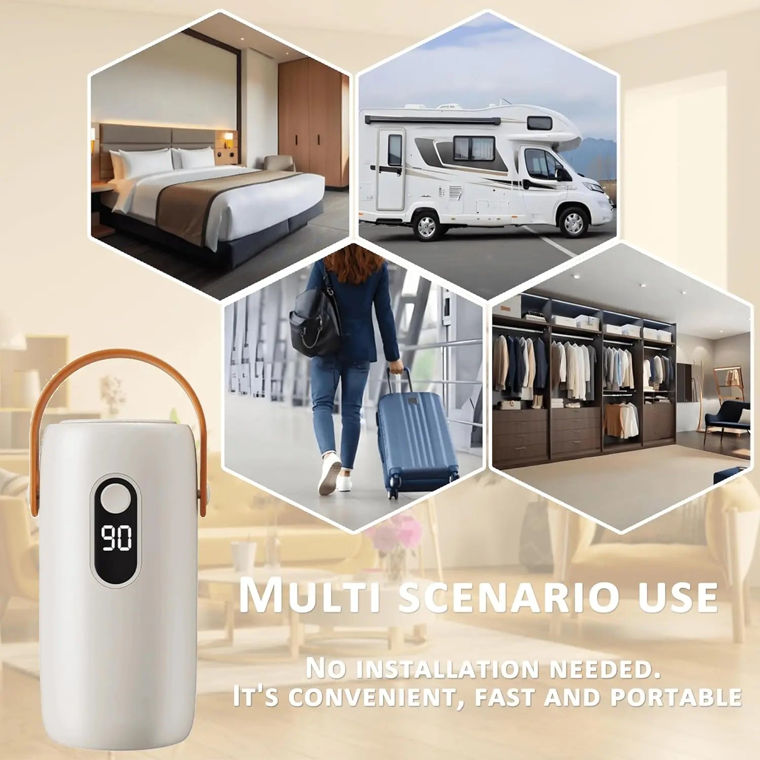 Mini Portable Clothes dryer, Mini Clothing Care Machine Easy To Operate With Timed Shutdown, Convenient To Carry,For Apartments