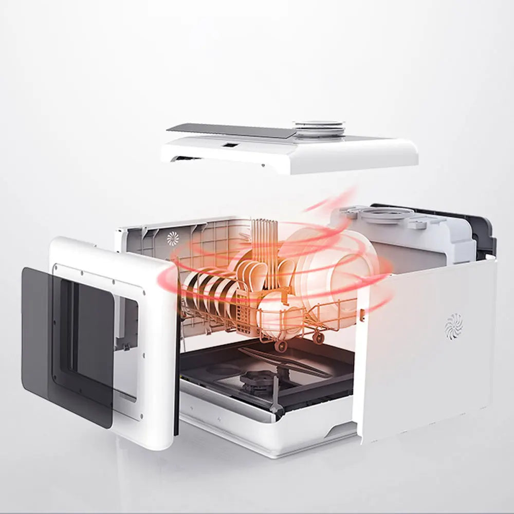 Kitchen Tableware Dish Wash Machine Household Dishwasher Desktop Dishes Washing Cleaner petit lave vaisselle