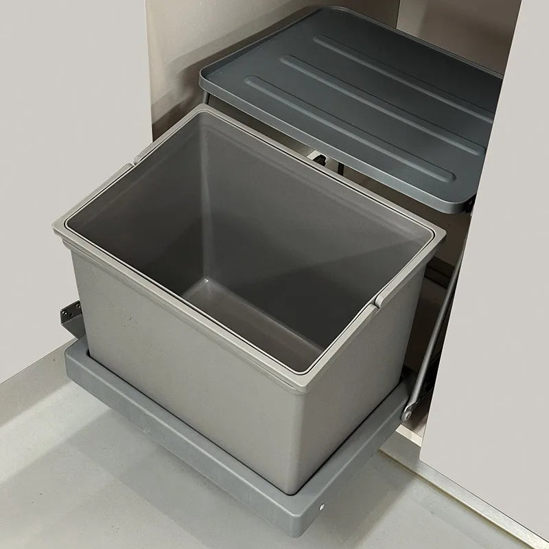 Kitchen Sink Cabinet Door Connect Waste Bins Creative Waterproof Moisture-proof Large Capacity Hidden Type Waste Bins Household