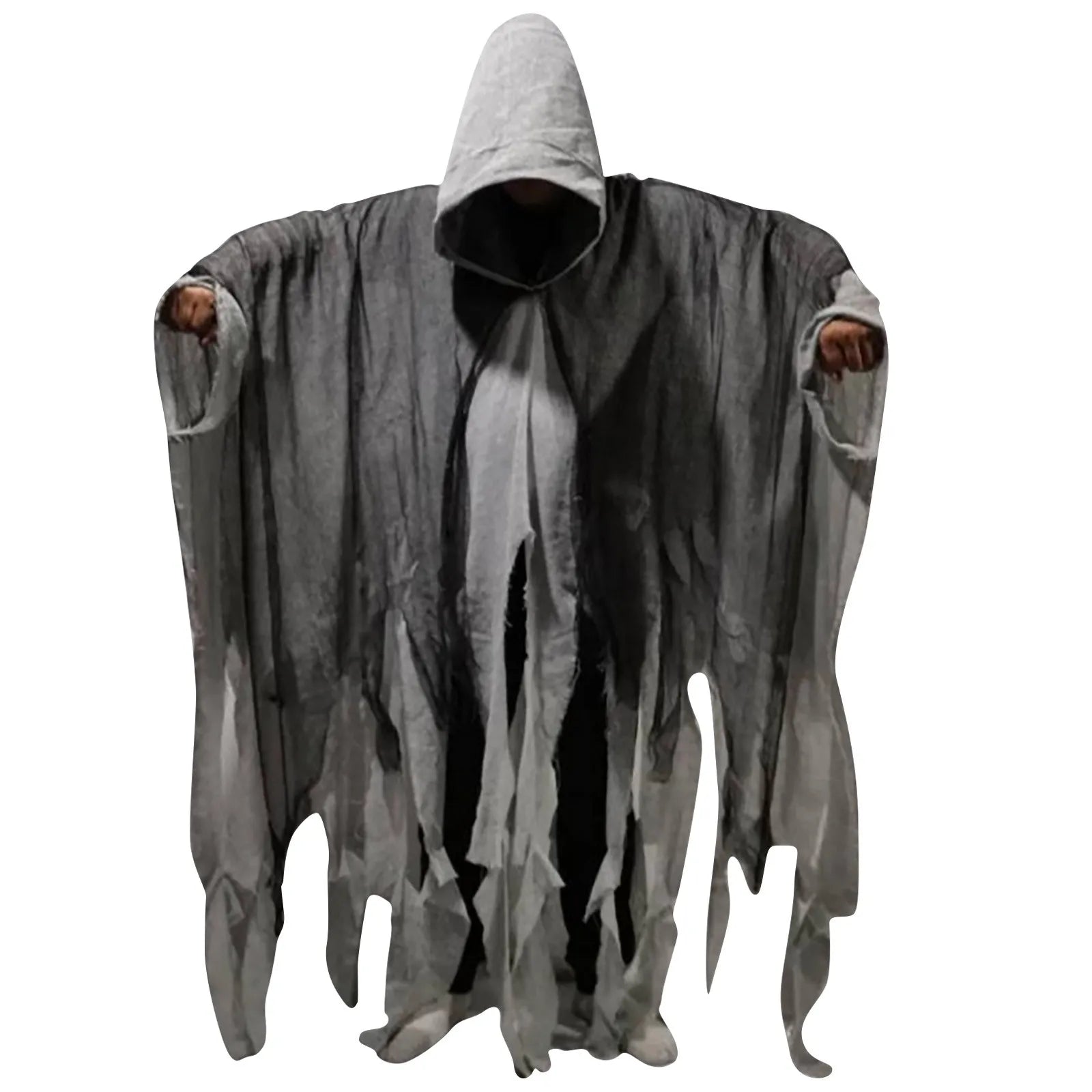 Halloween Skull Skeleton Cosplay Costume Halloween Ghost Costume Cosplay Adult Death Cloak Horror Zombie Tattered Hooded Capes