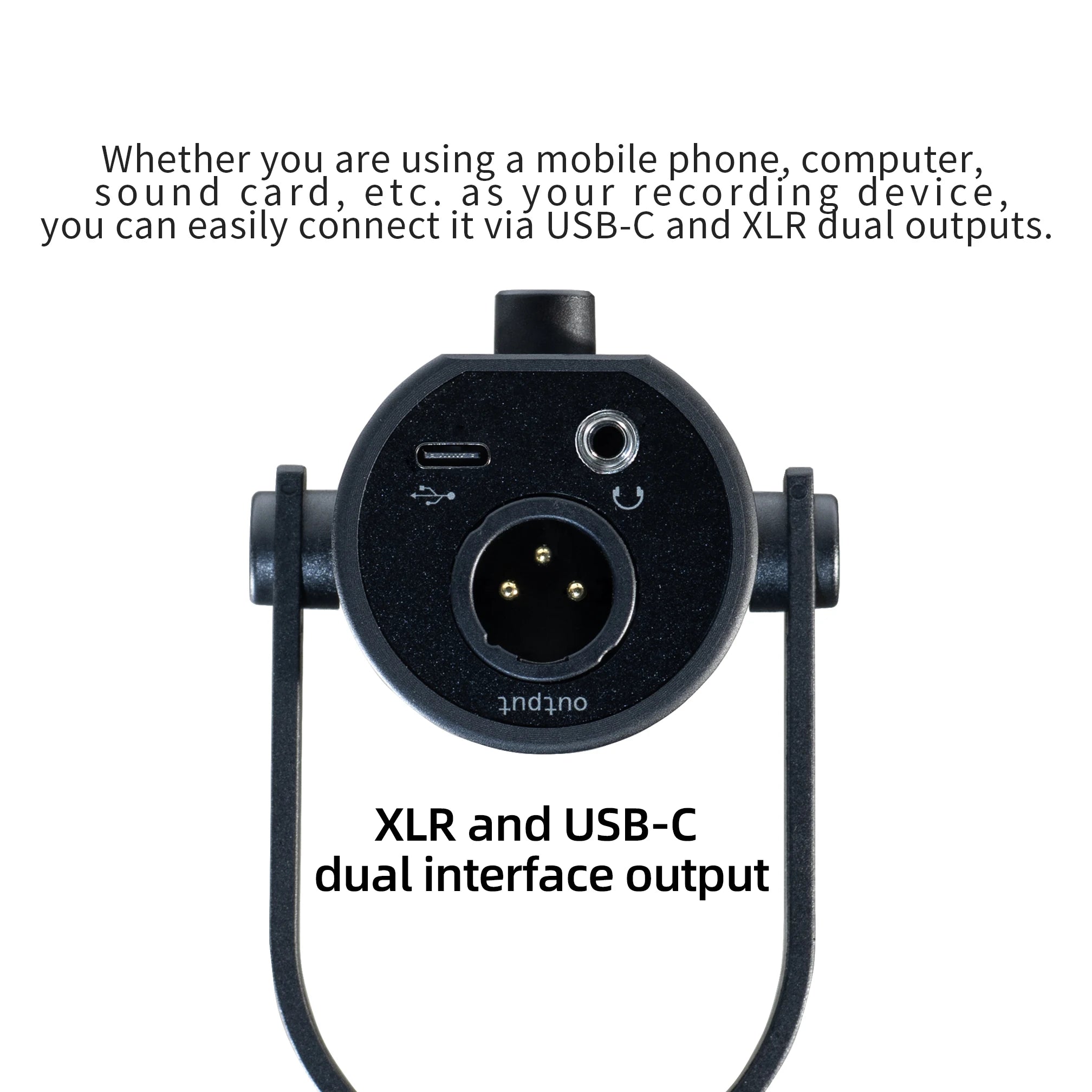 LINIM PD11 Dynamic USB/XLR Microphone with Gain Knob/Touch-mute/Headphone Jack,Recording Mic for PC Sound Card Streaming