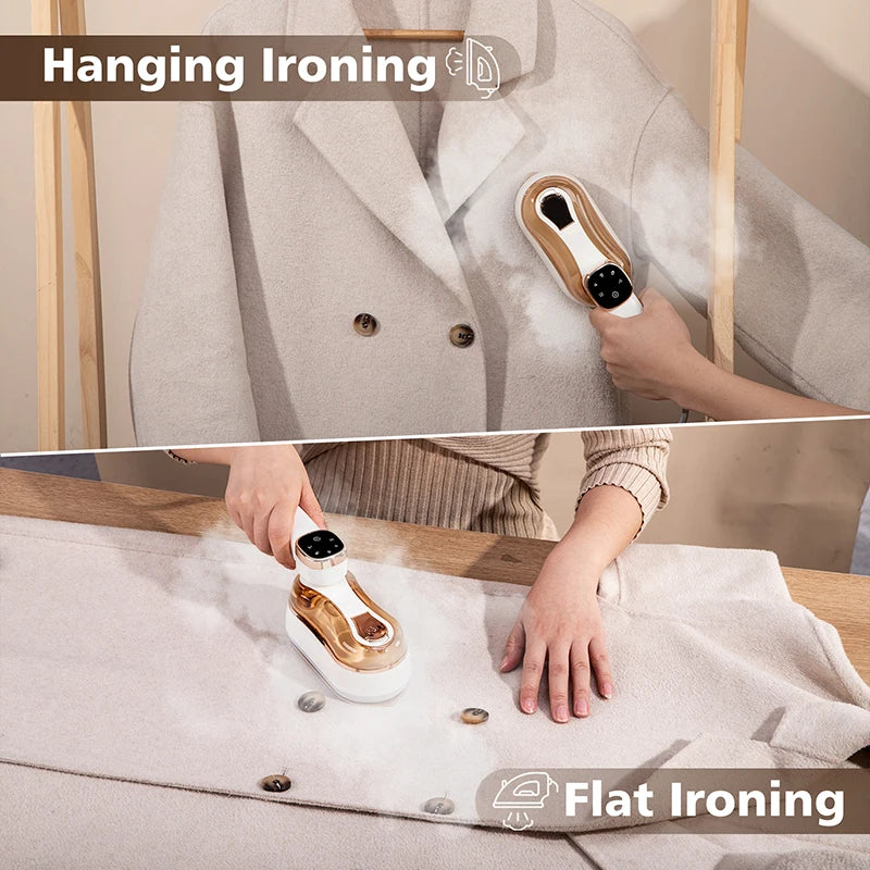 2-in-1 Portable Garment Steamer Foldable Handheld Steam Iron Home Travel For Clothes Ironing Wet Dry Ironing Machine 110V/220V