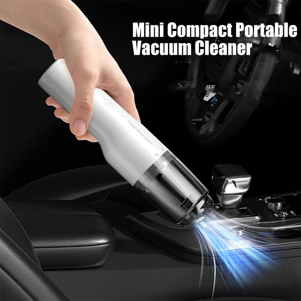 Car Vacuum Cleaner Electric Household Mini Portable High Power Handheld Wireless Powerful Dust Remover Deep Cleaning