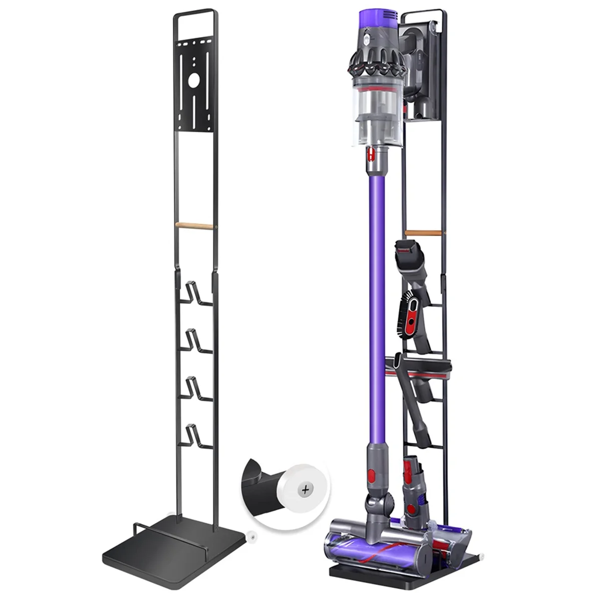 A73Z-Vacuum Stand for V15 V11 V10 V8 V7 Cordless Vacuum Cleaners Heavy Base Metal Bracket Holder with Wheels