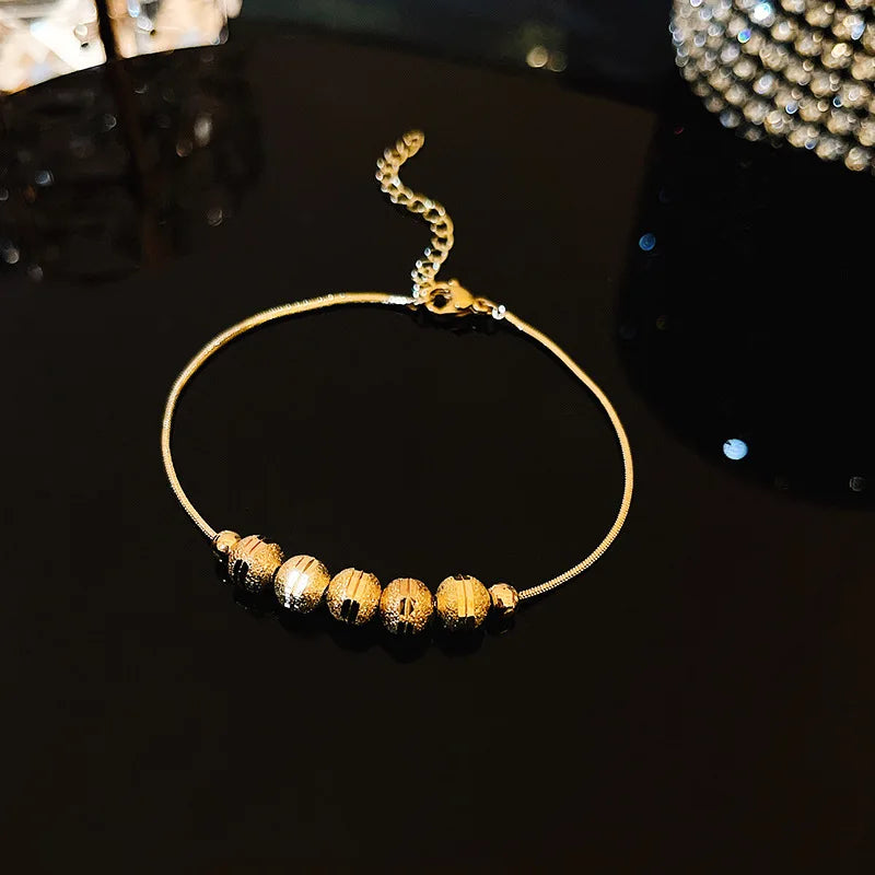 Shiny Transparent White Thin Crystal Bracelet For Women Simple Refracted Colorful Light Stretch Bracelet 2022 Jewelry Party Gift