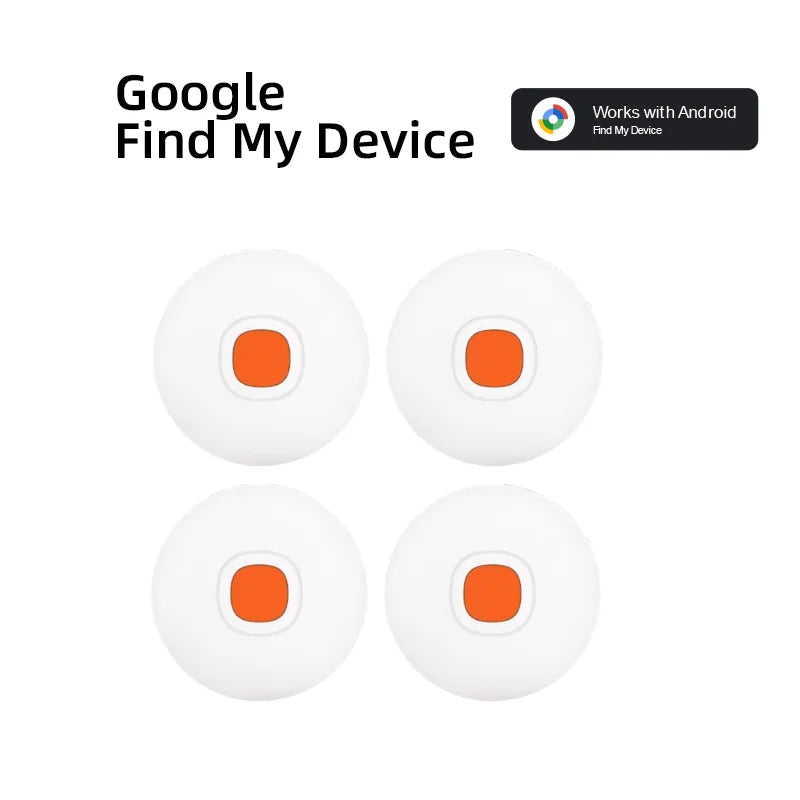 Android Tracker Tags Google Certified Works with Google Find My Waterproof Bluetooth Air Tags for Keys Wallets Suitcases 4 Pack