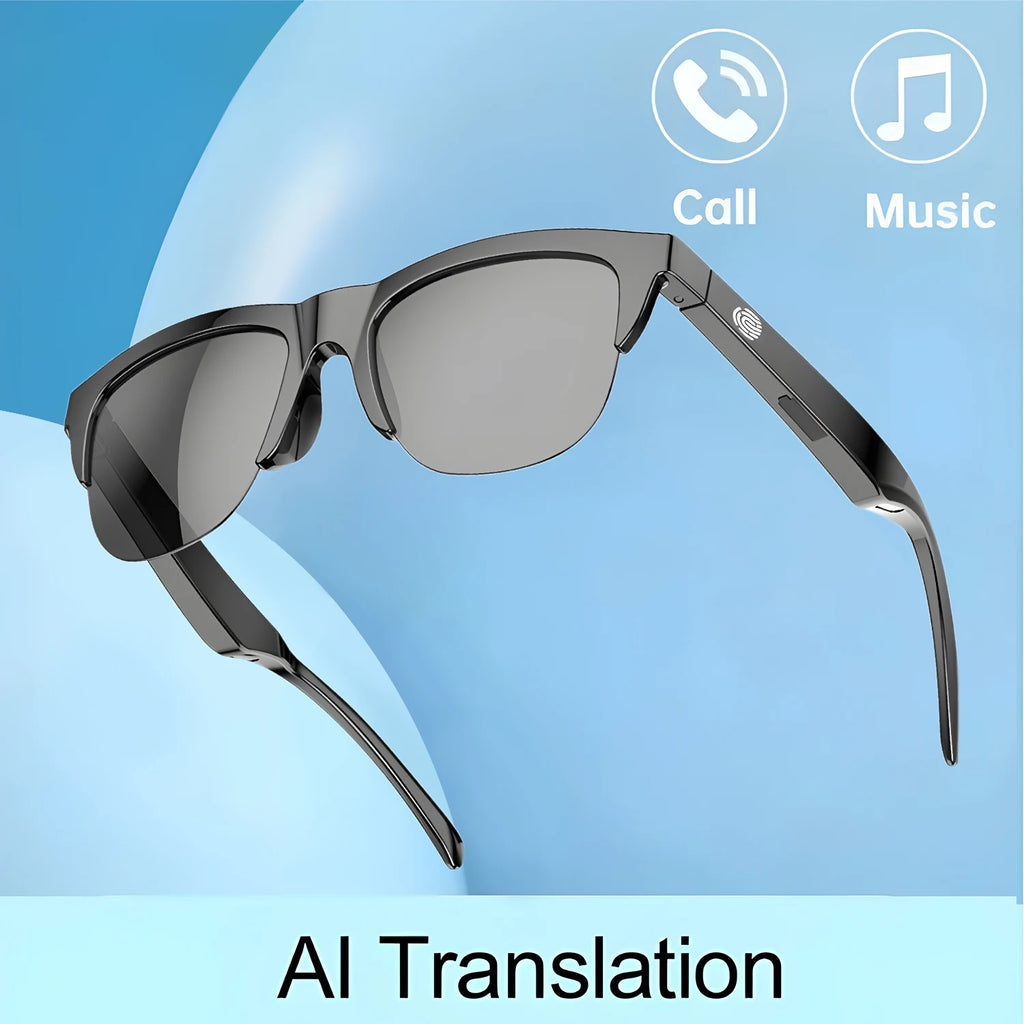 Smartglasses 2025 New AI Translation UV Polarized Lenses Wireless Bluetooth Call HD Voice navigation Sports Sunglasses Men Women