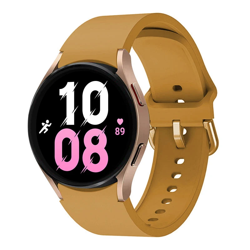 Strap For Samsung Galaxy Watch 6/4/7 44mm 40mm/5 Pro 45mm wristband 20mm Silicone Bracelet Galaxy Watch 6 classic 43mm 47mm Band