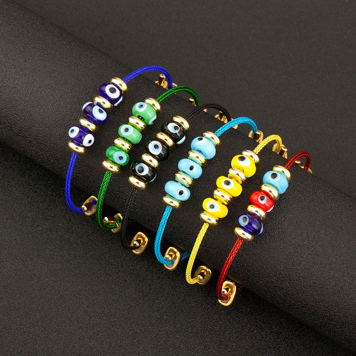 Nidin New Fashion Lucky Turkish Evil Eye Rope Bracelet Adjustable For Women Female Punk Style Personality Design Jewelry Gifts