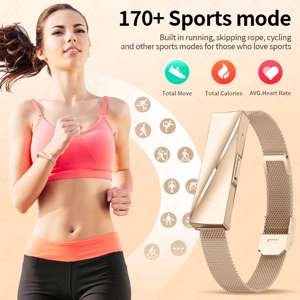 Smart Wristband Bluetooth Connected Smartband Fitness Tracker Heart Rate Blood Pressure SpO2 Sleep Monitor Health Smart Bracelet