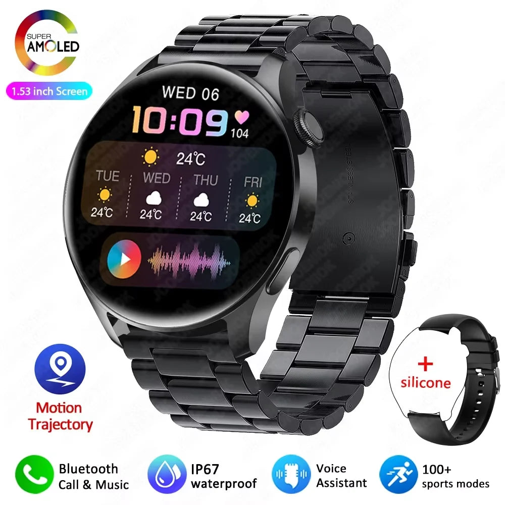 for iPhone 16 Pro Max 15 14 16 Plus Smart Watch HD Screen Bluetooth Call Heart Rate Blood Oxygen Monitor Sport Fitness Tracker