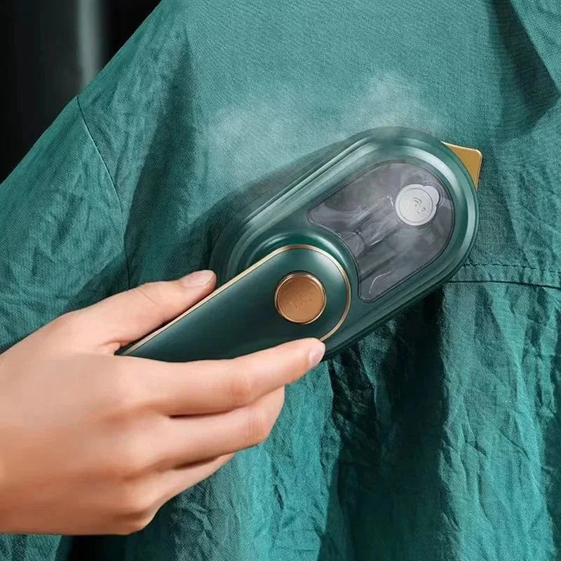 Home Mini Steam Iron Handheld Portable Garment Steamer Dry Wet Clothes Fabric Ironing Machine for Home and Travel