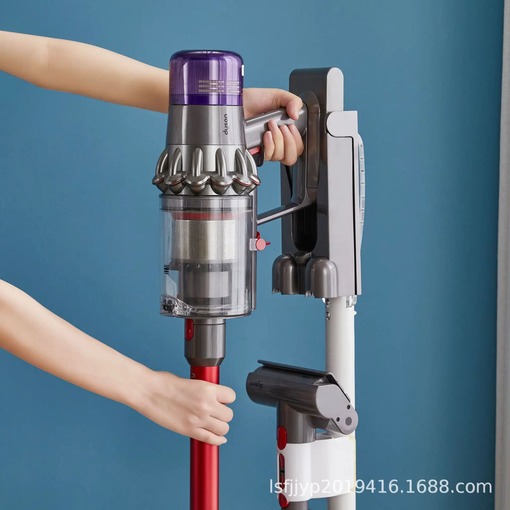 Aluminum and Plastic Vacuum Cleaner Bracket Removable and Stable Support Vacuum Cleaner Storage Rack Floor-standing Storage Rack