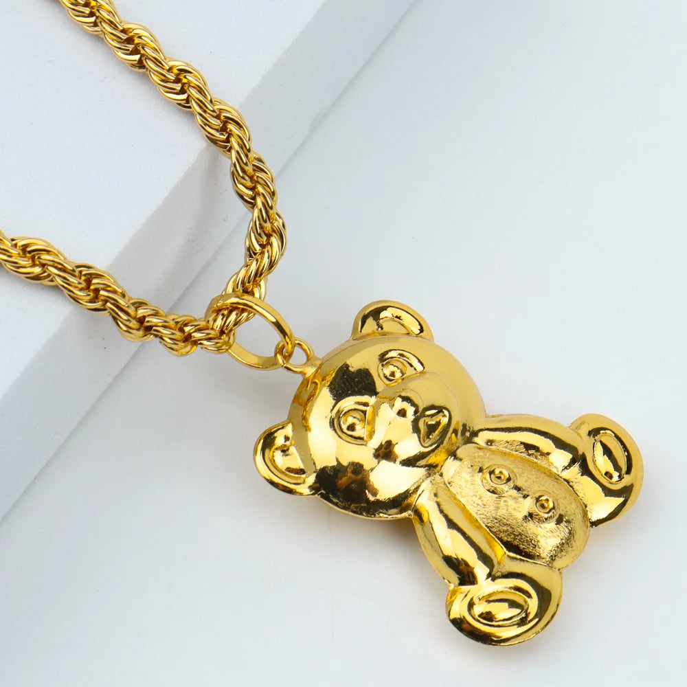 Fashion Necklace For Women Men Dubai Gold Color Jewelry Sets Couple Gift Daily Wear Party Holiday Jewelry Parent Child Set