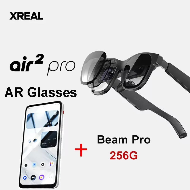 XREAL Nreal Air 2 Pro AR Glasses HD 130 Inch Large Screen 1080p View Portable Private Cinema Smart Glasses NOT VR