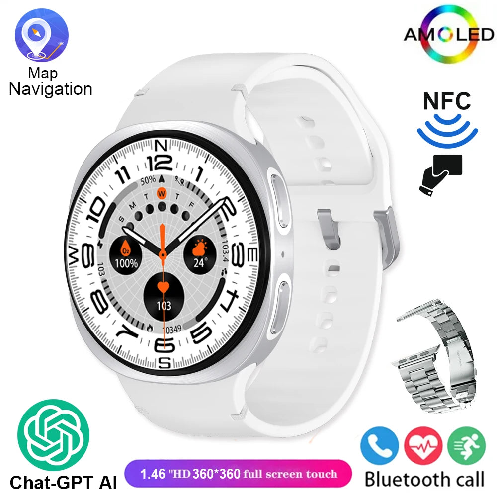 2025 New Watch 8 Smart Watch  NFC Health Monitoring Sports  Fitness GPS Bluetooth Call IP68 Waterproof HD Smartwatch