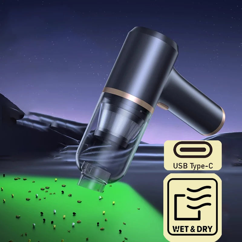 Auto Multifunctional Vacuum Cleaner Car Household Charge Portable Handheld Brushless Small Powerful Vacuum Blower Large Suction