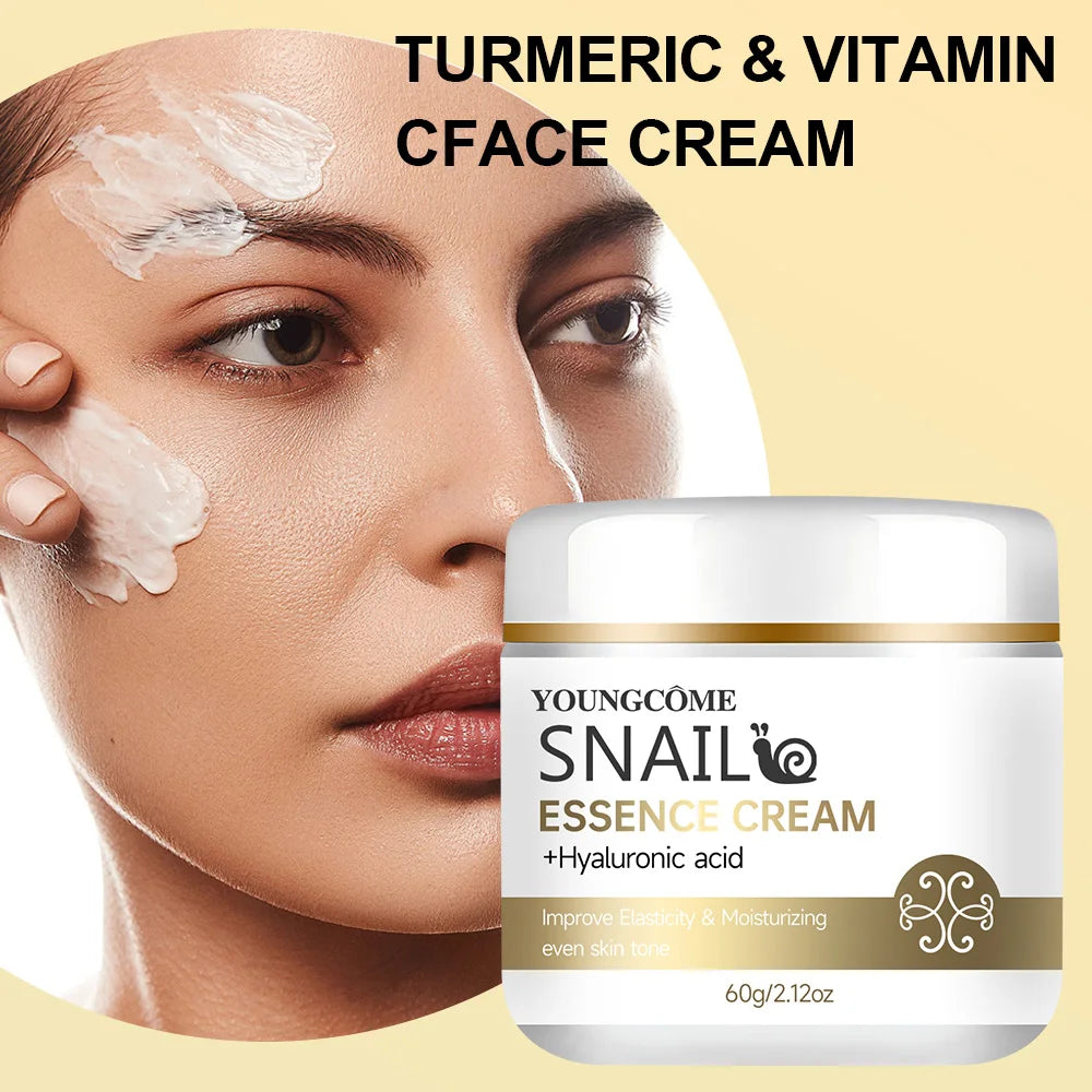 2pcs Snail essence cream with hyaluronic acid,Retinol Moisturizing Firming Lightening Repairing Smooth Skincare Whitening Creams