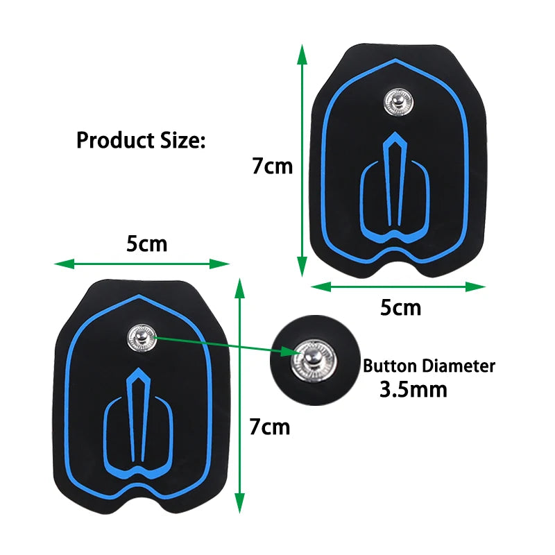 Electrode Pads Conductive Gel Physiotherapy Tens Therapeutic Pulse Pressure Electrical Compex Muscle Stimulator Massage Patches