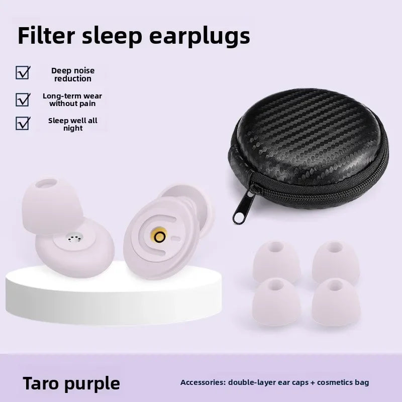 Cross-Border Noise Filtering Ear Plugs: 50dB Soundproof for Sleep/Reading – Anti-Disturbance Quiet