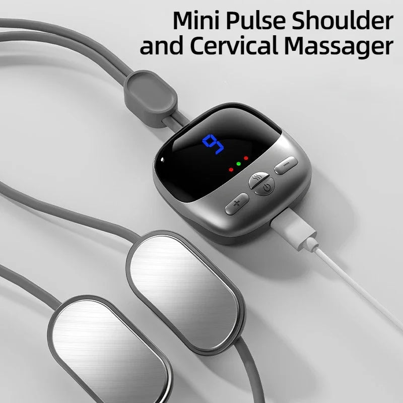 Cervical Spine Massager with Hot Massage Relax Relief Portable Hot Compress Neck Spine Massager Spa Relaxation Treatment Tools