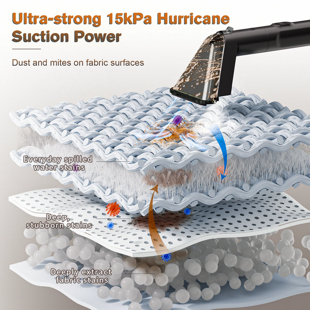 Steam stain cleaner 15kpa 1650w vacuum cleaner spray suction all-in-one handheld cleaning carpet cleaning machine