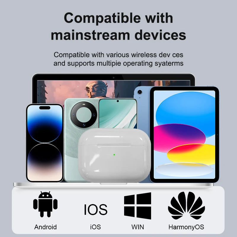 Choice Airs Pro Wireless Earbuds Bluetooth Headphones TWS Earbuds Waterproof Location Tracking Touch Controls Compatible for iOS