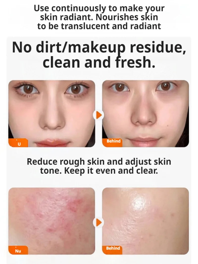 Niacinamide Whitening Facial Cleanser Shrink Pores Deep Cleaning Brightening Cleanser Oil Control Hydrating Face Wash Cleanser