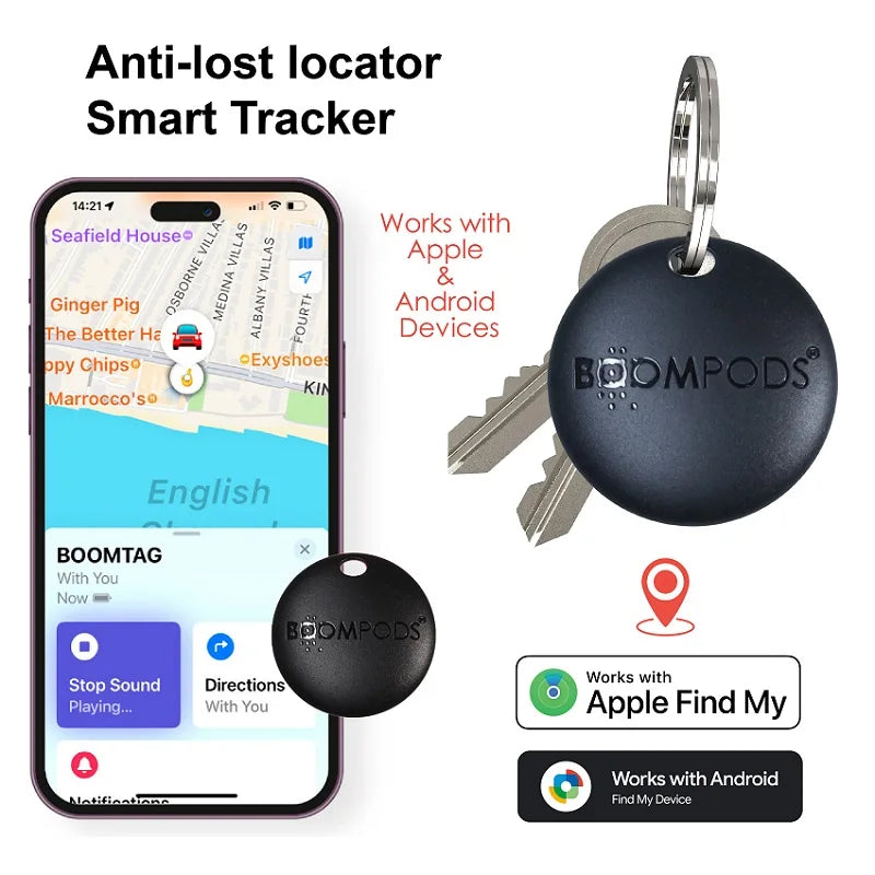 IOS/Android Mini GPS Tracker Anti-lost Reminder Key Bag Wallet Finder Smart Airtag Bluetooth Find My Locator GPS Tracking Device