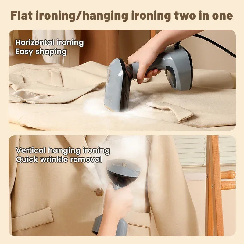 Foldable Ironing Machine 1500W Fast-Heat Garment Steamer Household Electric Fabric Steamer for Home Travel Handheld Steam Iron