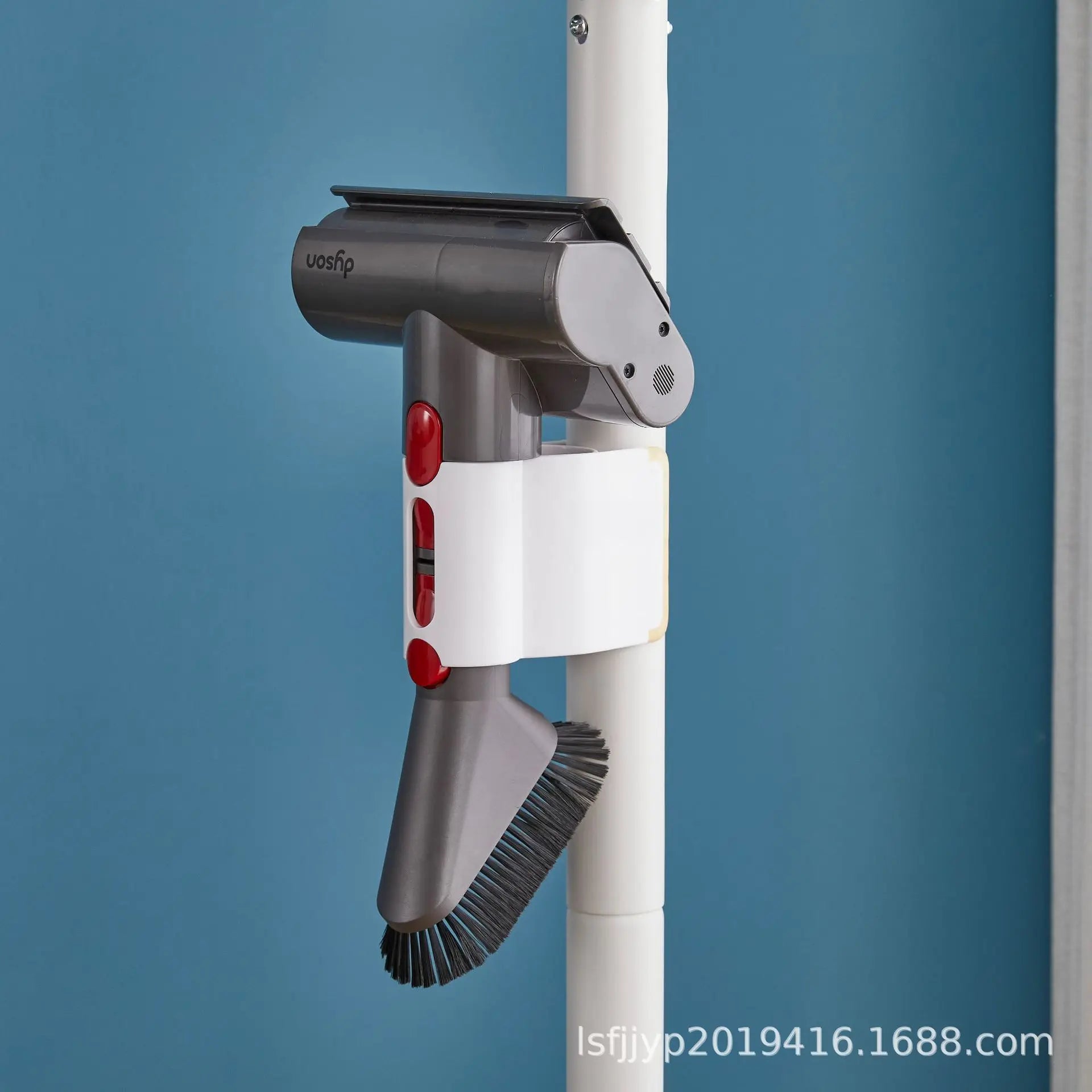 Aluminum and Plastic Vacuum Cleaner Bracket Removable and Stable Support Vacuum Cleaner Storage Rack Floor-standing Storage Rack