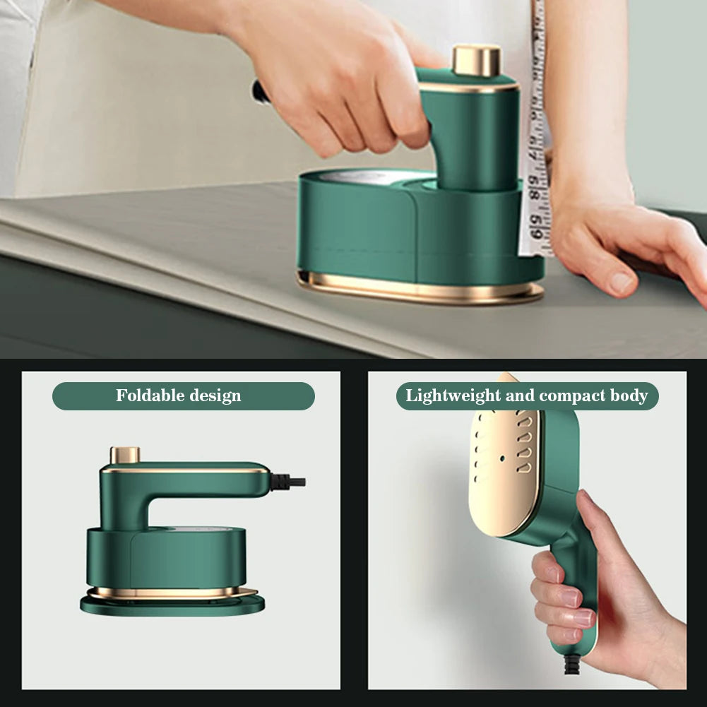 Wet/Dry Handheld Ironing Machine Mini Travel Iron for Clothes Portable Steams Iron with Dry Wet Ironing for Business Clothing