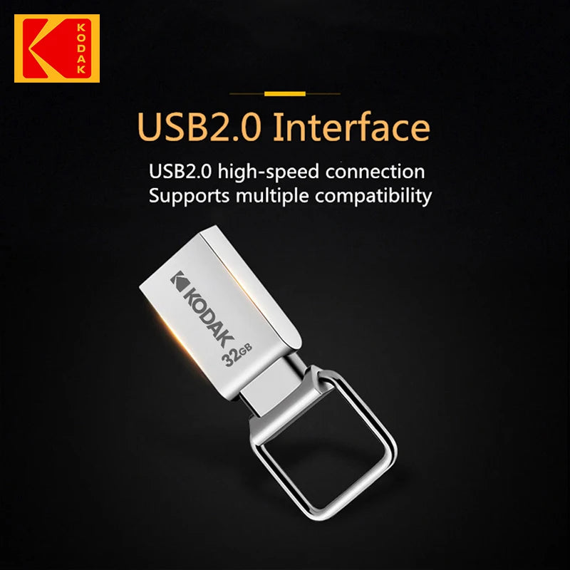 Kodak K112 USB Flash Drive 64GB Super Mini Pen Drive 64GB Pendrive Waterproof Dustproof USB Memory Stick for PC MacBook Car