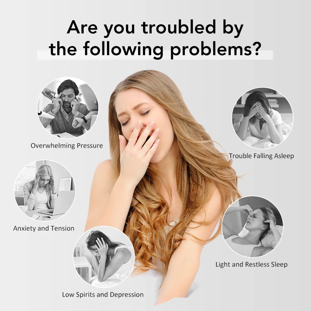 Handheld Ces Sleep Aid Device Two-In-One Ear Clips + Hand-Held Brainwave Sleep Instrument Stress Anxiety Relief Device Helpsleep