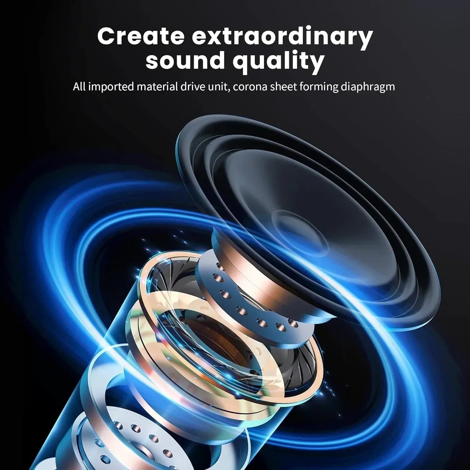 Hot Wireless Headset Bluetooth Headphones Over Ear Hifi StereoTrue Sports Earphones TF AUX Music Player with HD Mic