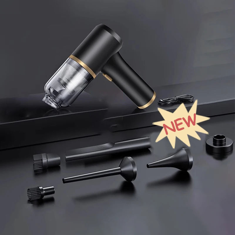 Auto Multifunctional Vacuum Cleaner Car Household Charge Portable Handheld Brushless Small Powerful Vacuum Blower Large Suction