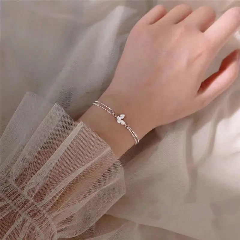2023 New Fashion Twisted Bracelet Simple Design Opening Bangle Women Fine Fashion Jewelry Wedding Party Jewelry  Gifts Wholesale