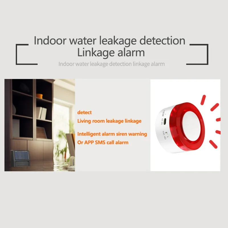 ‌Smart Home Zigbee Solar Rain Sensor - Wireless App Control, Real-Time Rain Detection, Long Battery Life for Garden Automation