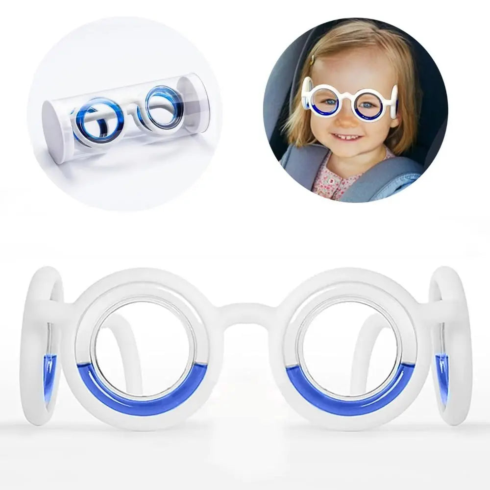 Anti Motion Sickness Anti-Nausea Smart Glasses Anti-Dizziness Eyewear Natural Nausea Relief Glasses for Kids Adults Carsickness