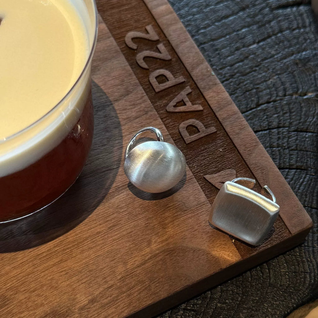 XIYANIKE Exaggerated Classic Scrub Square Geometric Rings For Men Women Hip Hop Fashion New Jewelry Couples Gift Party Rock